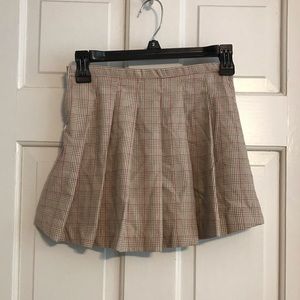 Plaid kids skirt